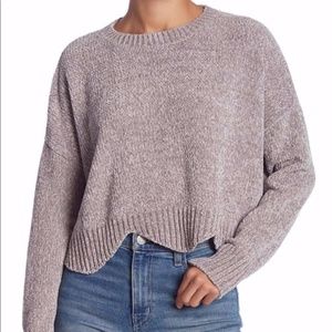 Lush "Scallop Edge" Chenille Sweater Size XXL